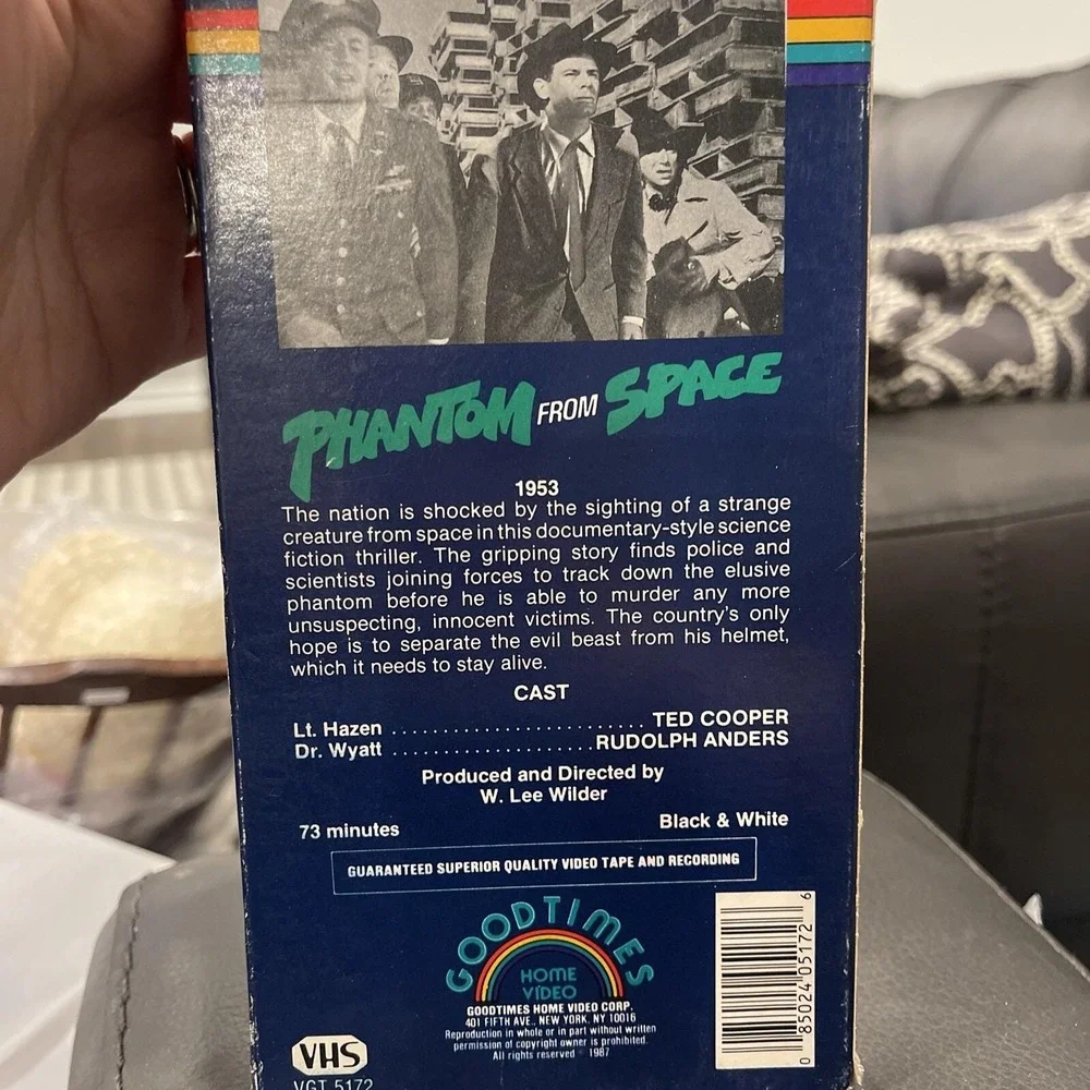 Phantom From Space Sci-Fi B Horror Movie Goodtimes Video VHS B&W